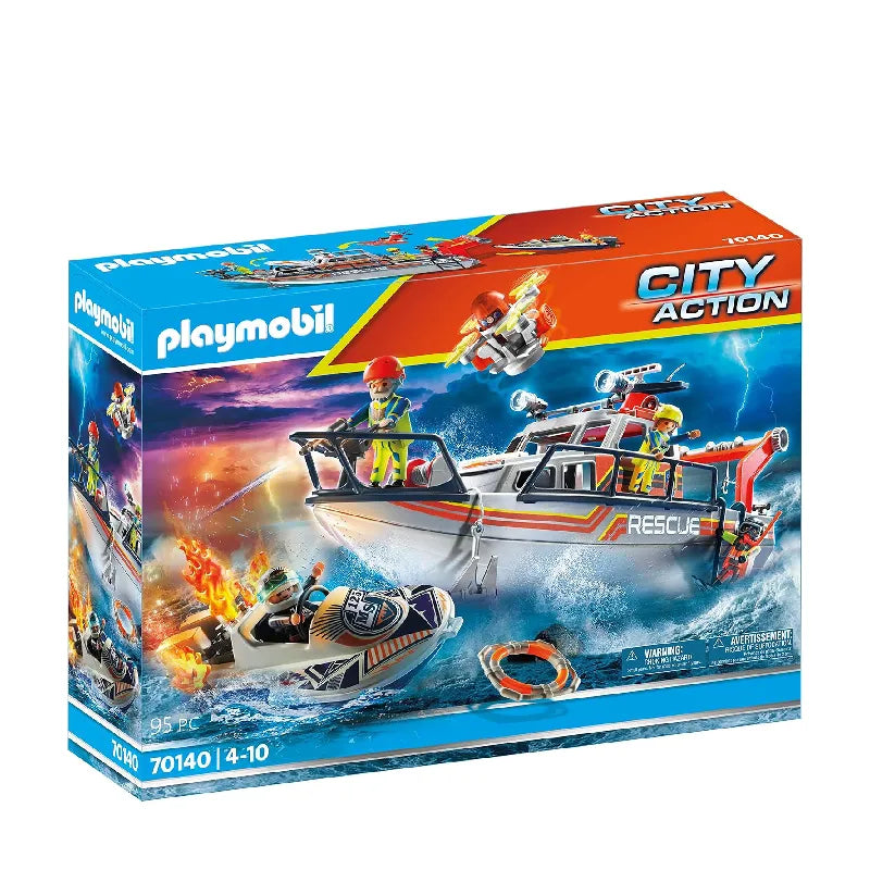 Playmobil City Action 70140 Seenot: Löscheinsatz mit Rettungskreuzer - Mr.bricksANDmore