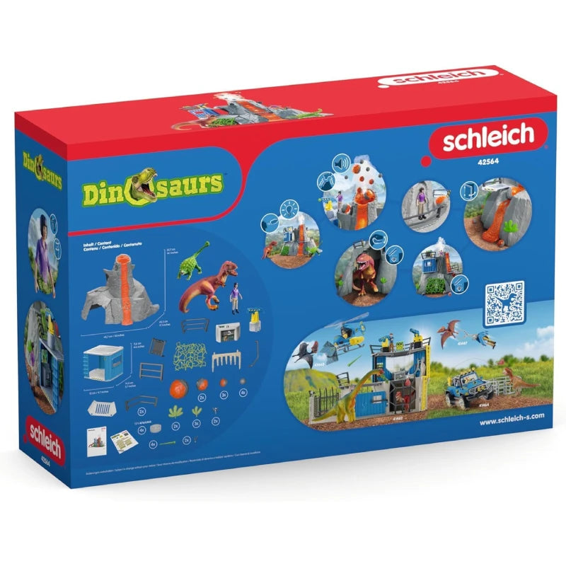 Schleich - Dinosaurs 42564 Große Vulkan-Expedition - Mr.bricksANDmore