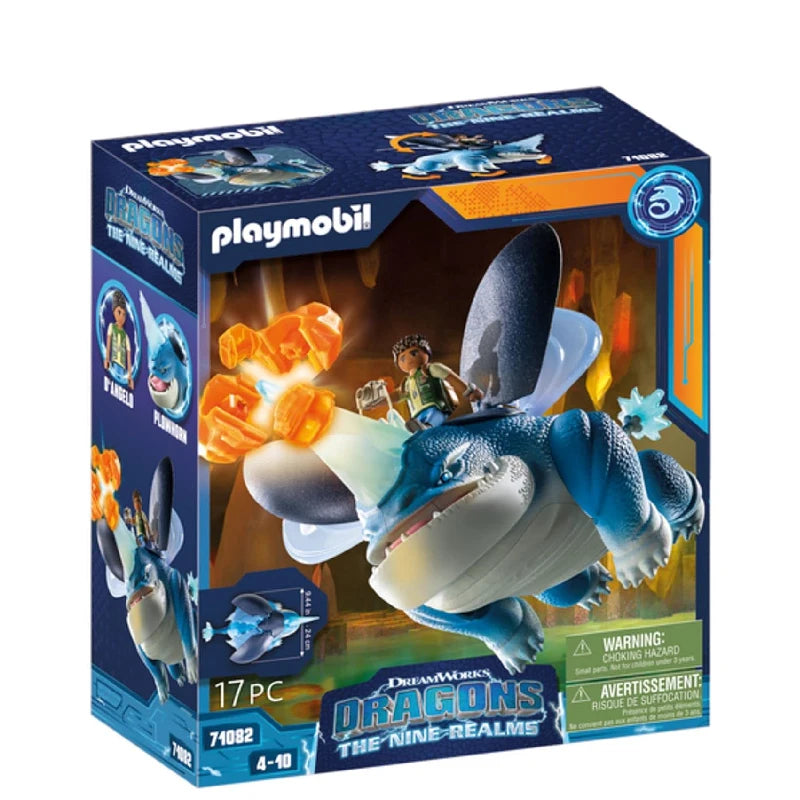 Playmobil 71082 Dragons: The Nine Realms - Plowhorn & D'Angelo - Mr.bricksANDmore
