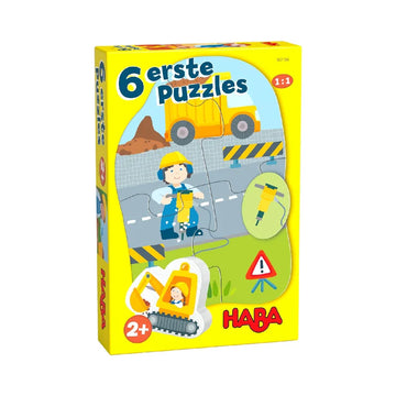 HABA Kinderpuzzle 6 erste Puzzles Baustelle 1307184001