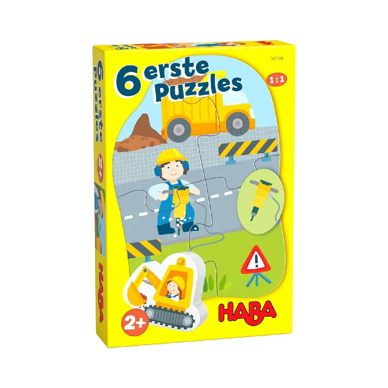 HABA Kinderpuzzle 6 erste Puzzles Baustelle 1307184001