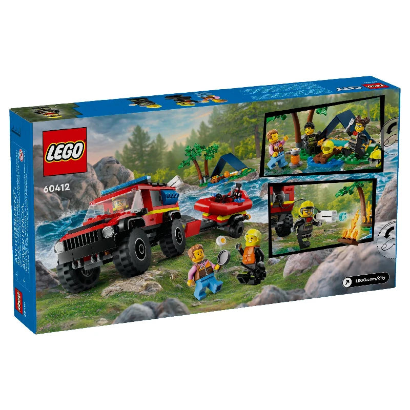 LEGO® City 60412 Feuerwehrgeländewagen mit Rettungsboot - Mr.bricksANDmore