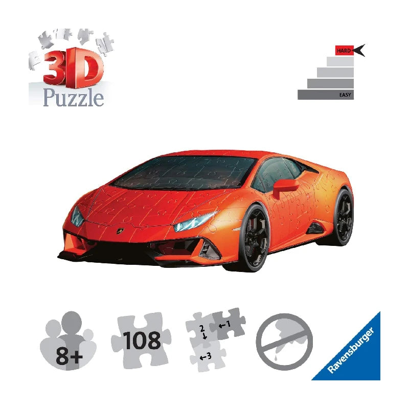 Ravensburger - 3D Puzzle Lamborghini Huracán Evo 11238 - Mr.bricksANDmore