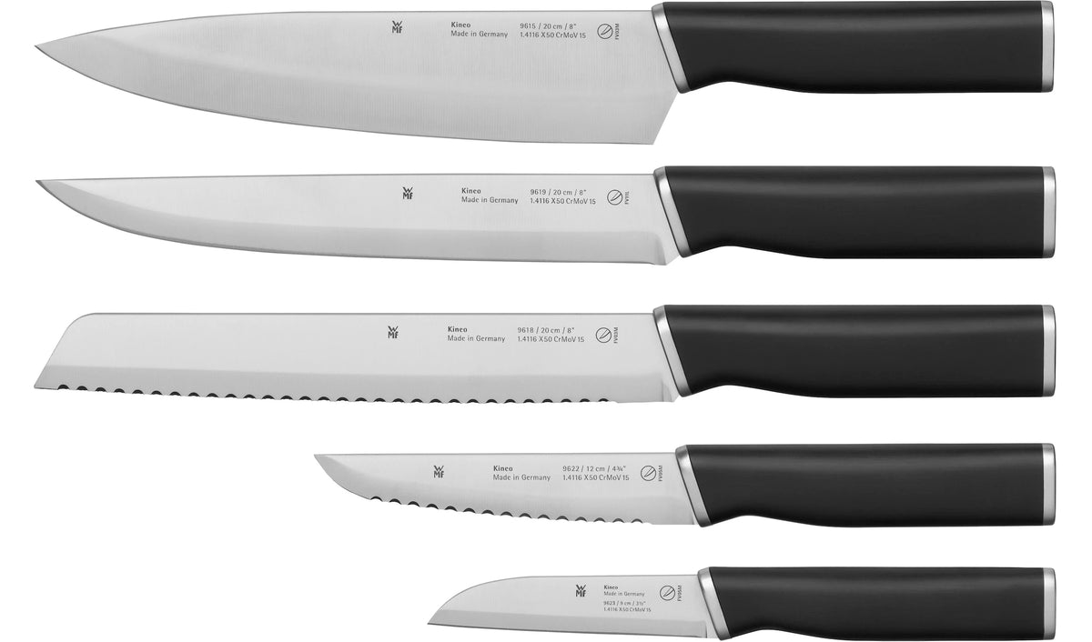 WMF Kineo Messer-Set 5-teilig – Küchenmesser mit Performance Cut - Mr.bricksANDmore