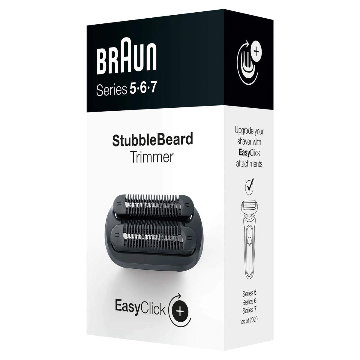 Braun EasyClick 3-Tage-Bart-Trimmeraufsatz mit 4 Kammaufsätzen