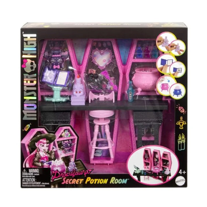 Mattel Monster JBF15 High Draculaura Geheimniss Zaubertränke Zimmer Spielset