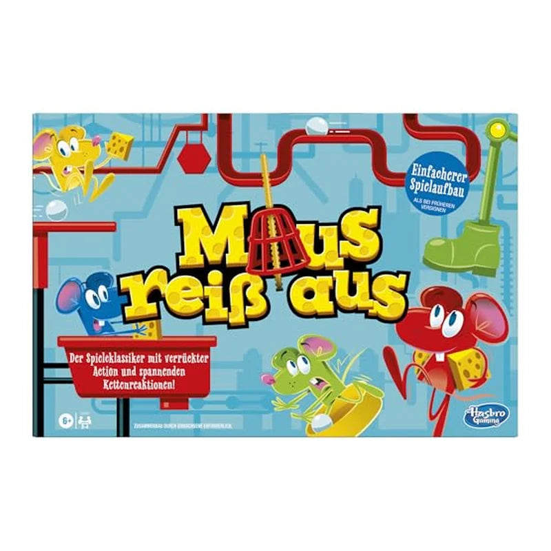 Hasbro Gaming® Maus reiß aus, Familienspiel für 2 bis 4 Spieler, klassischer Mulitplayer Brettspiel mit einfachem Spielaufbau für Kinder ab 6 Jahren, brettspiel für die Familie - Mr.bricksANDmore