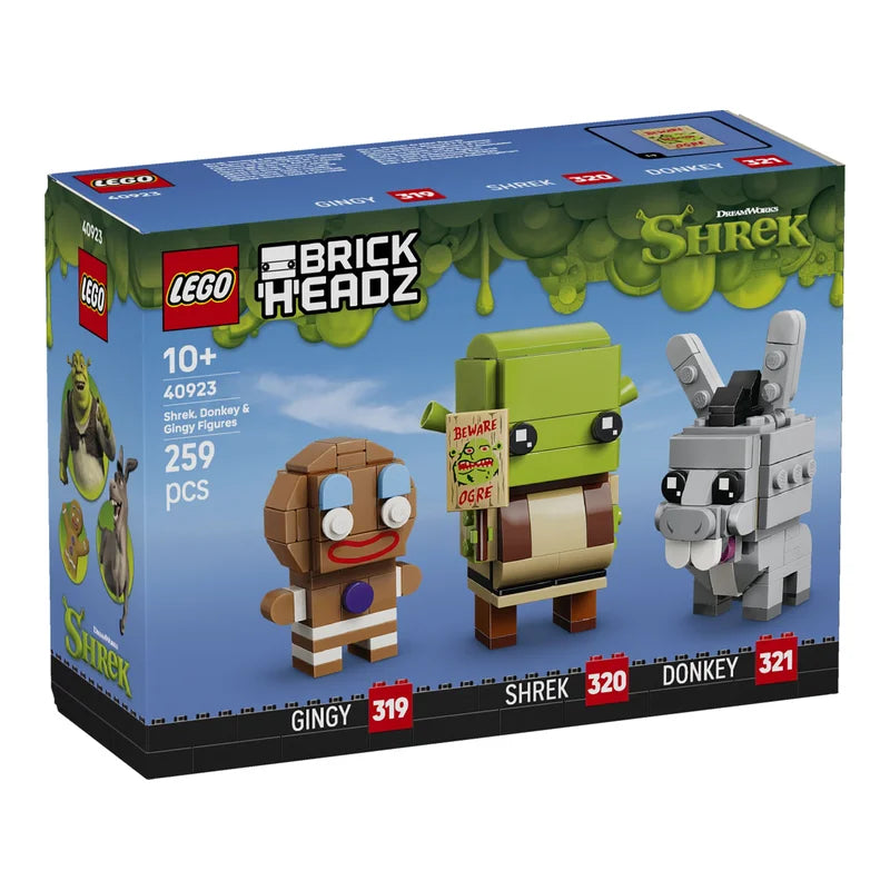 LEGO® BrickHeadz 40923 Die Figuren Shrek, Donkey und Gingy - Mr.bricksANDmore