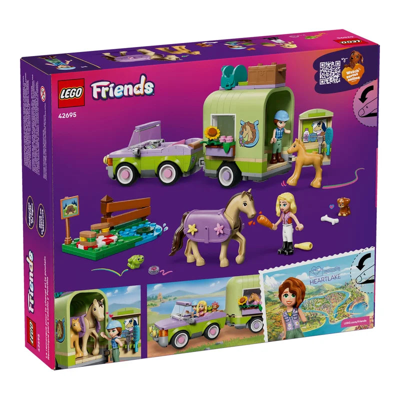LEGO® Friends 42695 Pferd und Fohlen mit Pferdeanhänger - Mr.bricksANDmore