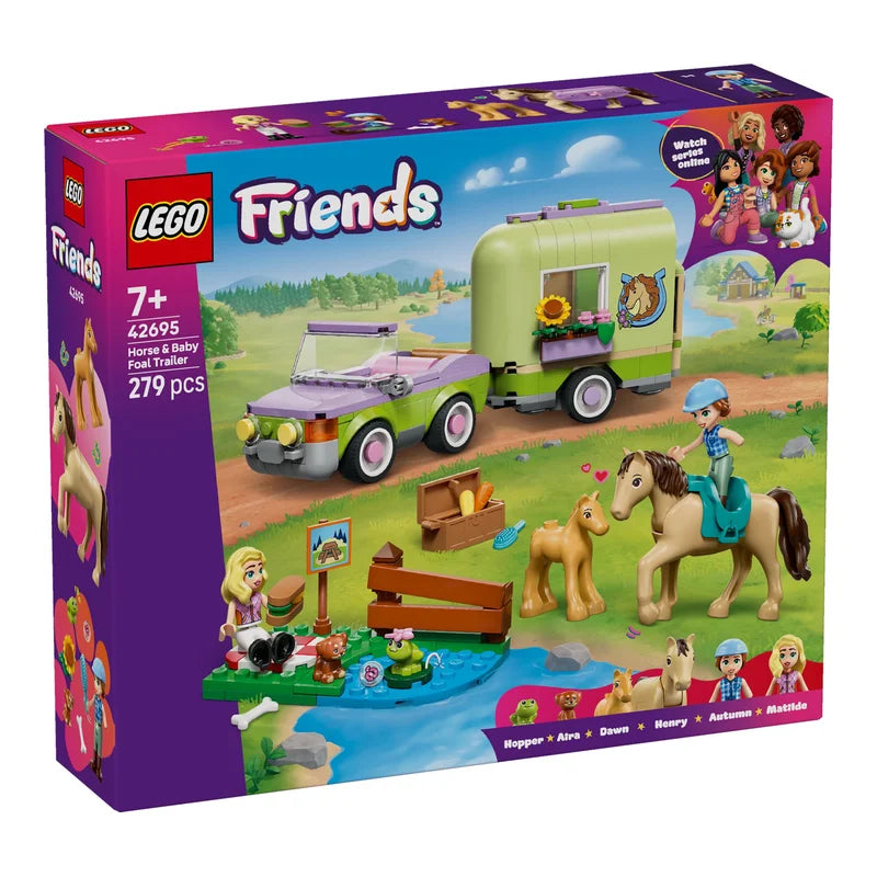 LEGO® Friends 42695 Pferd und Fohlen mit Pferdeanhänger - Mr.bricksANDmore