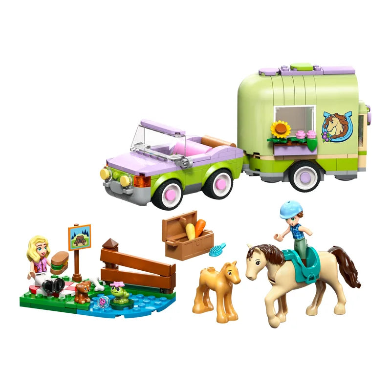 LEGO® Friends 42695 Pferd und Fohlen mit Pferdeanhänger - Mr.bricksANDmore