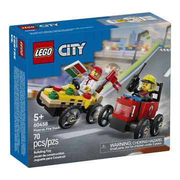 LEGO® City 60458 Pizzalieferwagen vs. Löschauto