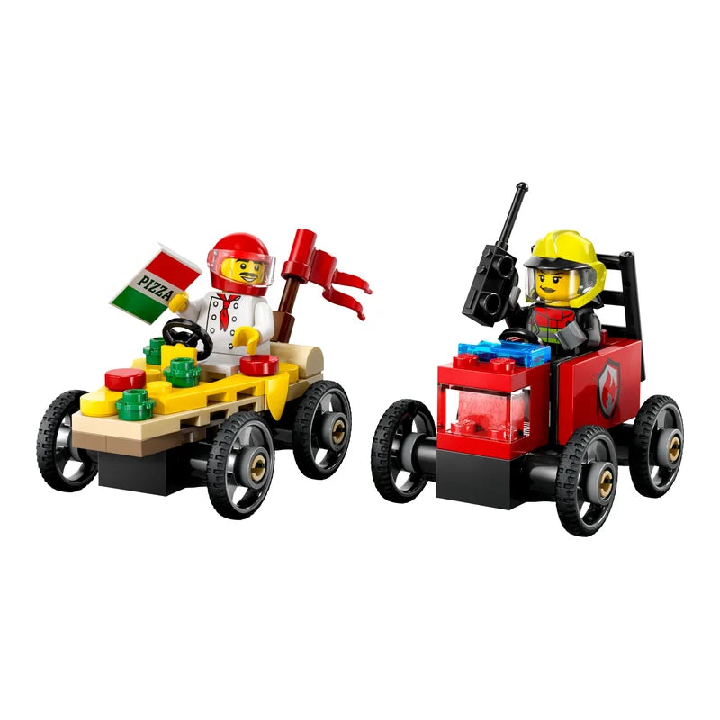 LEGO® City 60458 Pizzalieferwagen vs. Löschauto