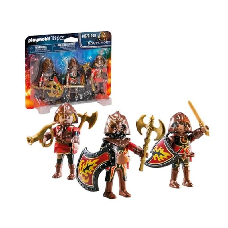 PLAYMOBIL Novelmore 70762 3er Set Burnham Raiders, Ab 4 Jahren - Mr.bricksANDmore