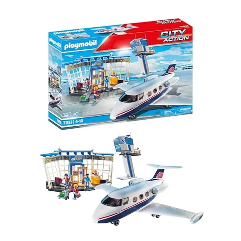 PLAYMOBIL City Action 71153 Flughafen mit Flugzeug und Tower - Mr.bricksANDmore