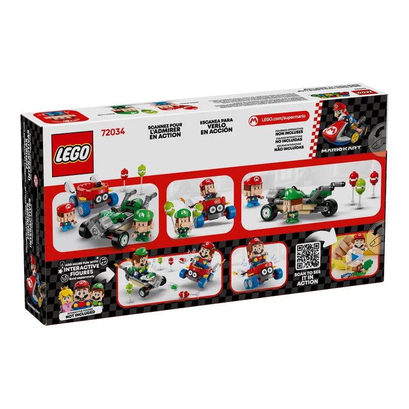 LEGO® Super Mario 72034 Mario Kart™ – Baby Mario vs. Baby Luigi - Mr.bricksANDmore