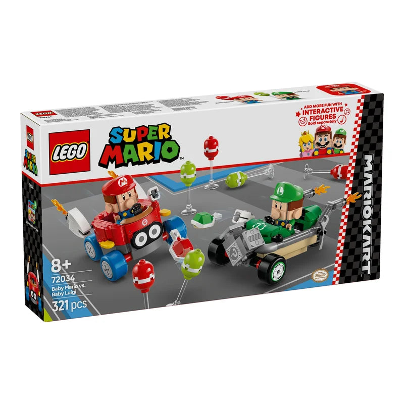 LEGO® Super Mario 72034 Mario Kart™ – Baby Mario vs. Baby Luigi - Mr.bricksANDmore