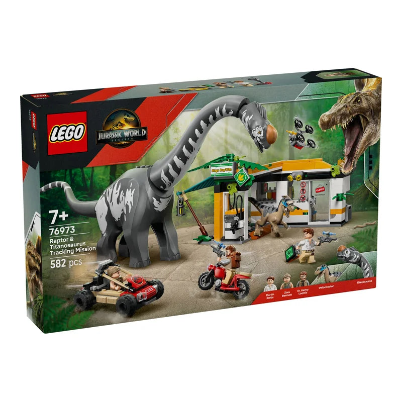 LEGO® Jurassic World 76973 Raptor & Titanosaurus: Große Fährtensuche