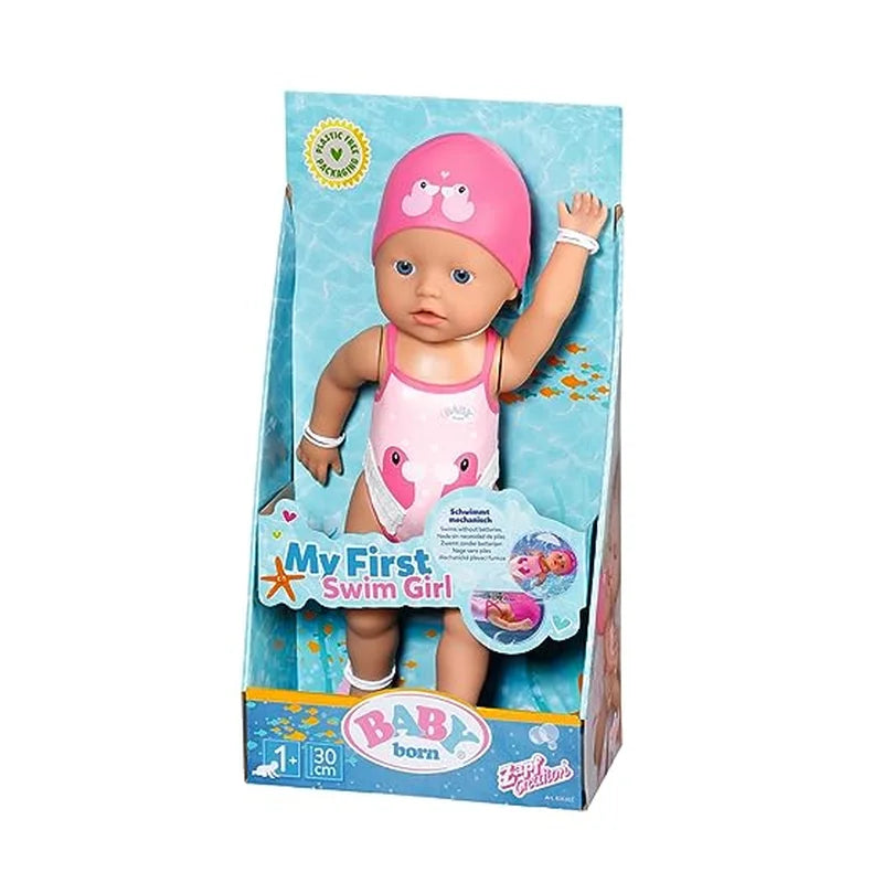 Baby Born Schwimmende Lizzie 30cm, Aufzieh-Badepuppe 835302 - Mr.bricksANDmore