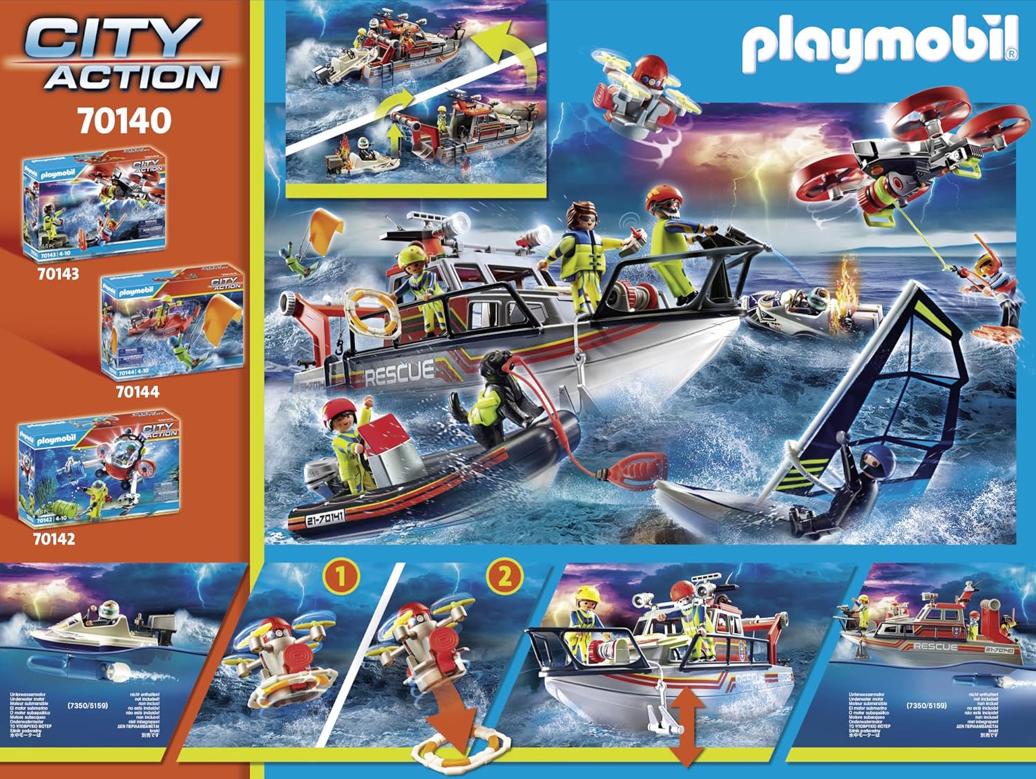 Playmobil City Action 70140 Seenot: Löscheinsatz mit Rettungskreuzer - Mr.bricksANDmore
