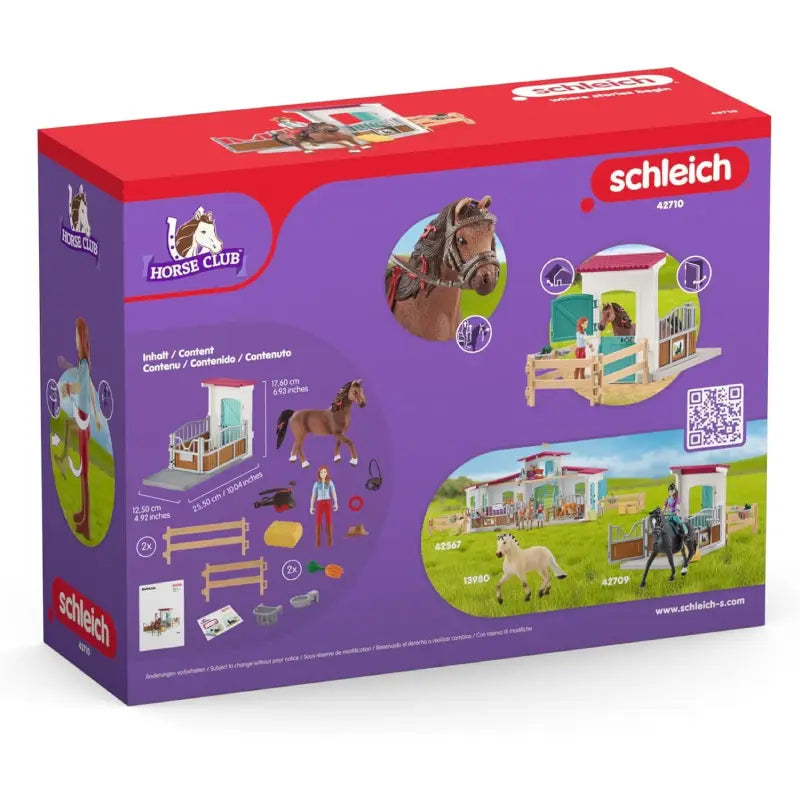 Schleich® 42710 Horse Club Pferdebox mit Hannah & Cayenne