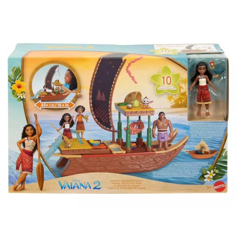 Mattel Disney Vaiana 2 Abenteuer Kanu Schwimmendes Boot Spielset