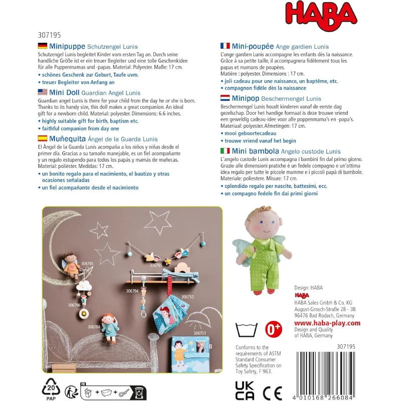 HABA Minipuppe Schutzengel Lunis 307195
