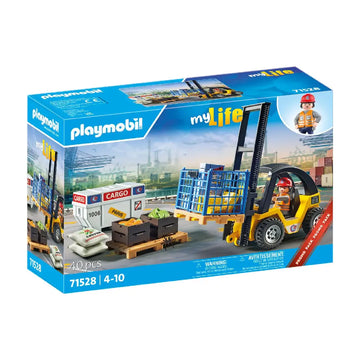 PLAYMOBIL® MyLife 71528 Gabelstapler mit Fracht - Mr.bricksANDmore