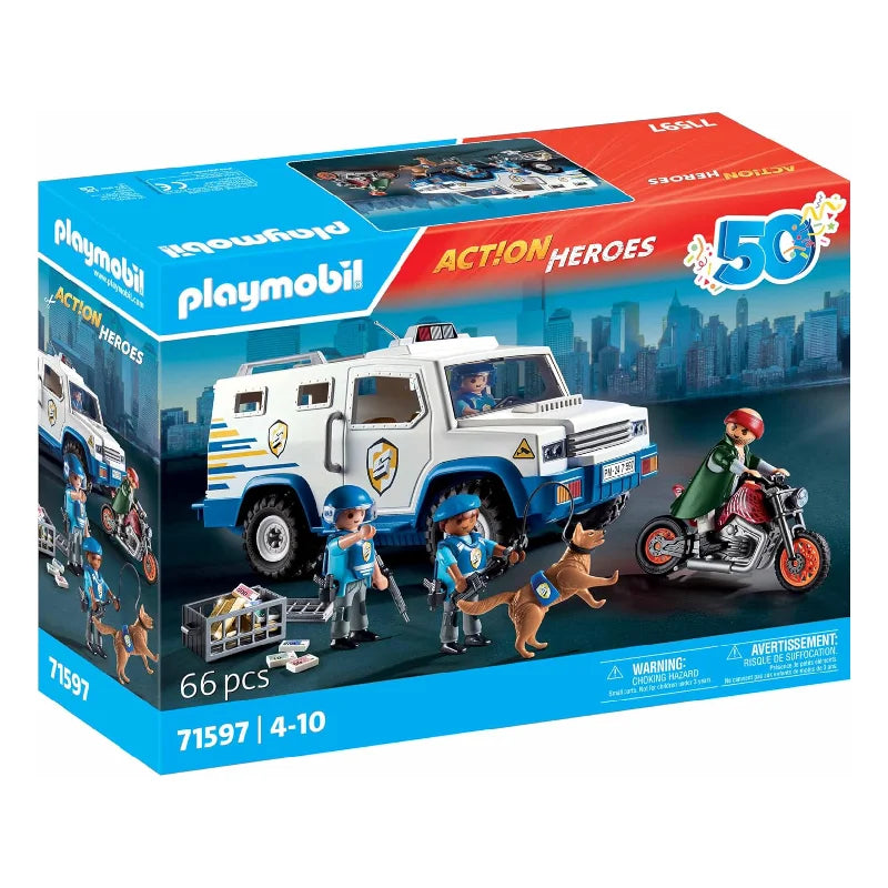 Playmobil Action Heroes 71597 Geldtransporter - Mr.bricksANDmore