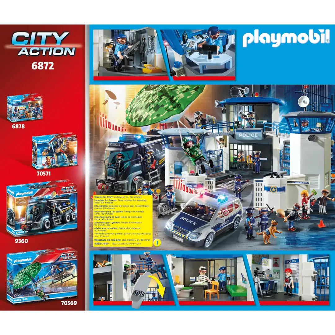 PLAYMOBIL® City Life Polizei-Kommandozentrale mit Gefängnis 6872 - Mr.bricksANDmore
