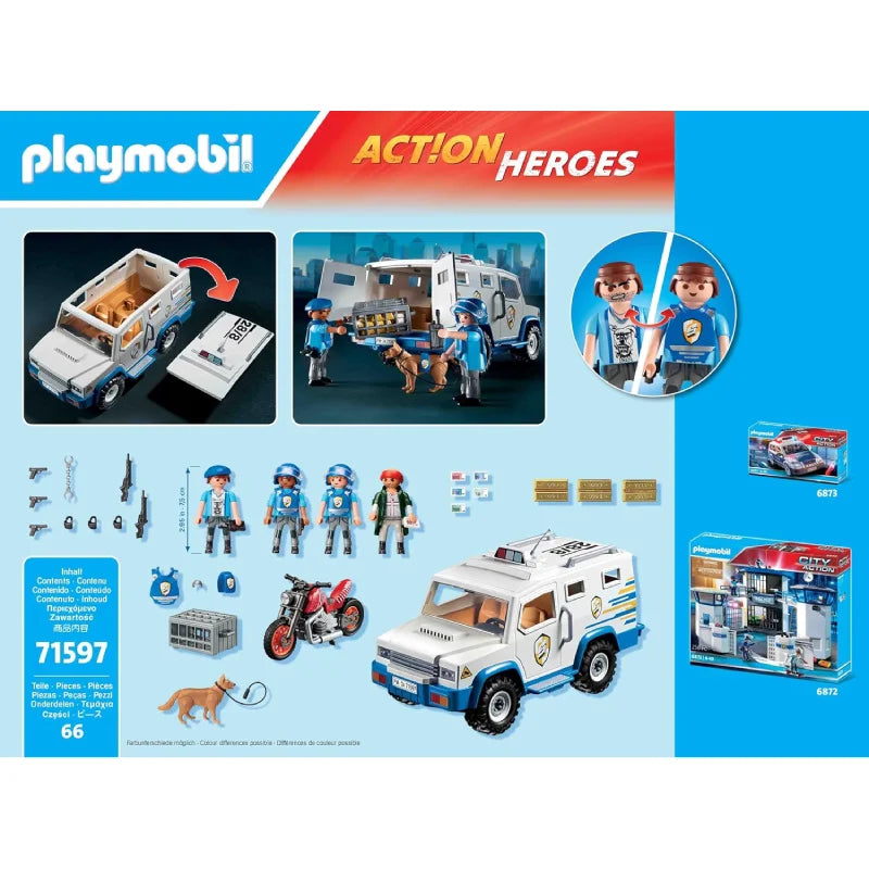 Playmobil Action Heroes 71597 Geldtransporter - Mr.bricksANDmore
