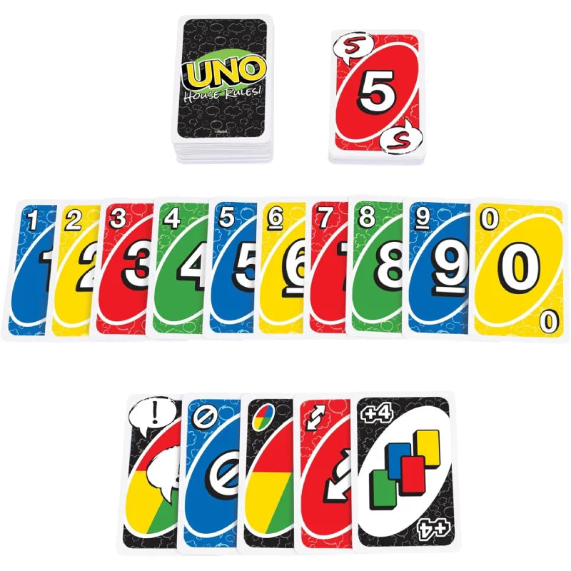 Mattel Games UNO House Rules Kartenspiel HRL31