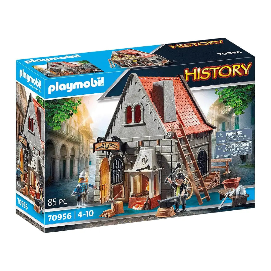 PLAYMOBIL History 70956, mittelalterliche Schmiede - Mr.bricksANDmore