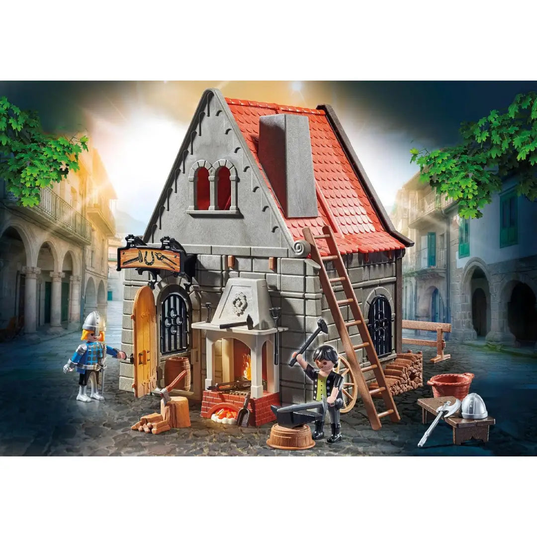 PLAYMOBIL History 70956, mittelalterliche Schmiede - Mr.bricksANDmore
