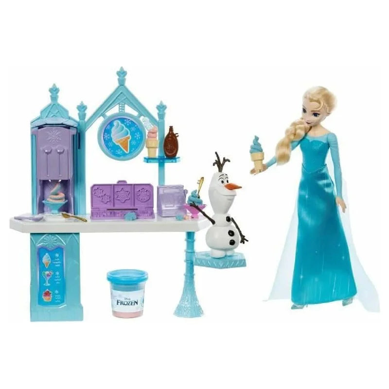 Mattel HMJ48 Disney Die Eiskönigin Elsas und Olafs Eiscreme-Stand