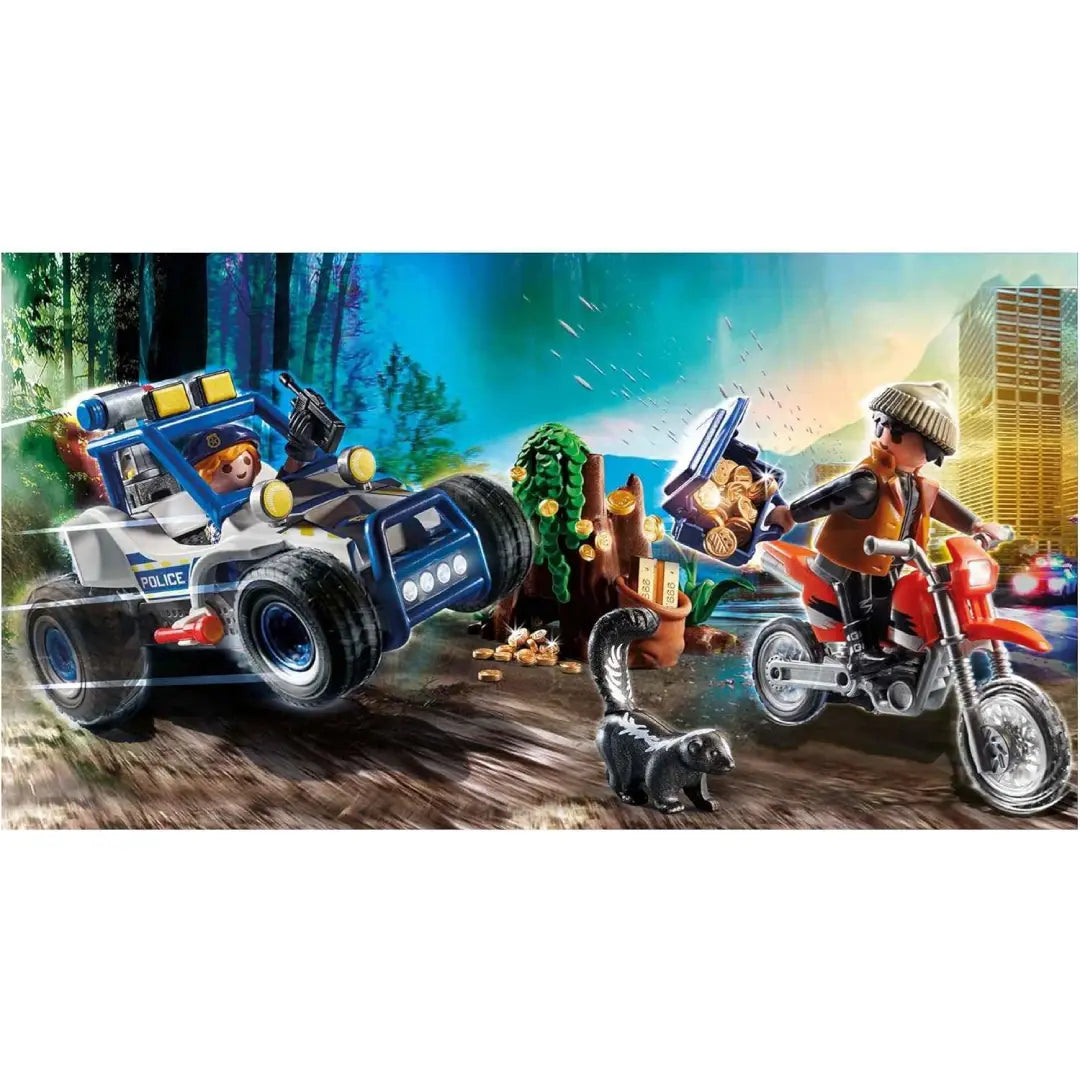Playmobil City Action 70570 Polizei-Geländewagen: Verfolgung des Schatzräubers - Mr.bricksANDmore
