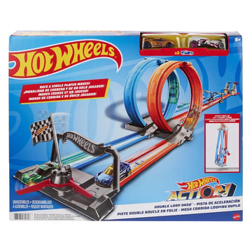 Hot Wheels Zweispurige Looping Rennstrecke GFH85 - Mr.bricksANDmore