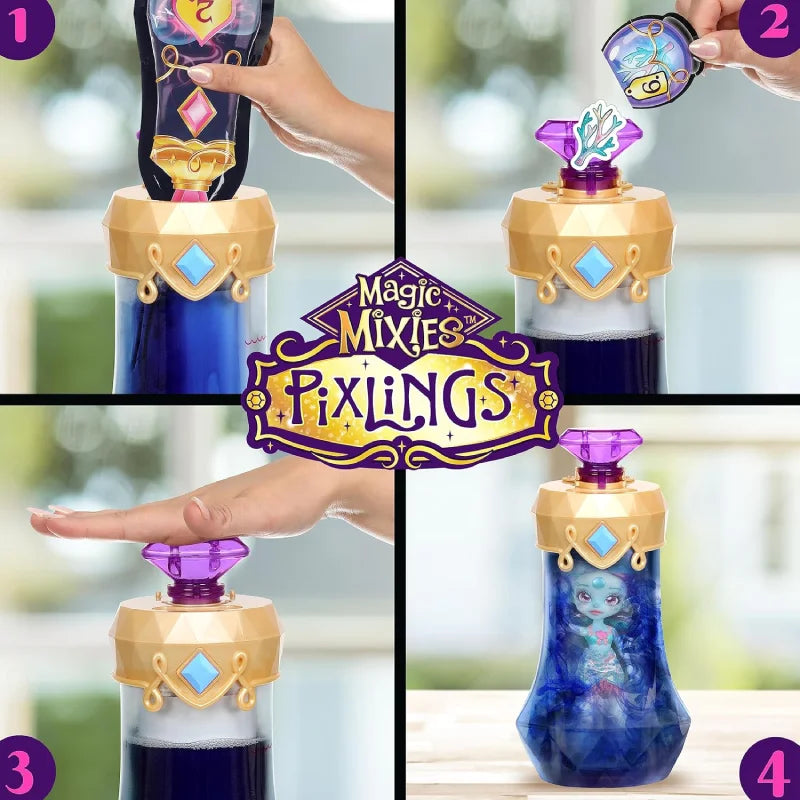 Magic Mixies Pixlings Puppe Marena (Aqua) 14872 - Mr.bricksANDmore