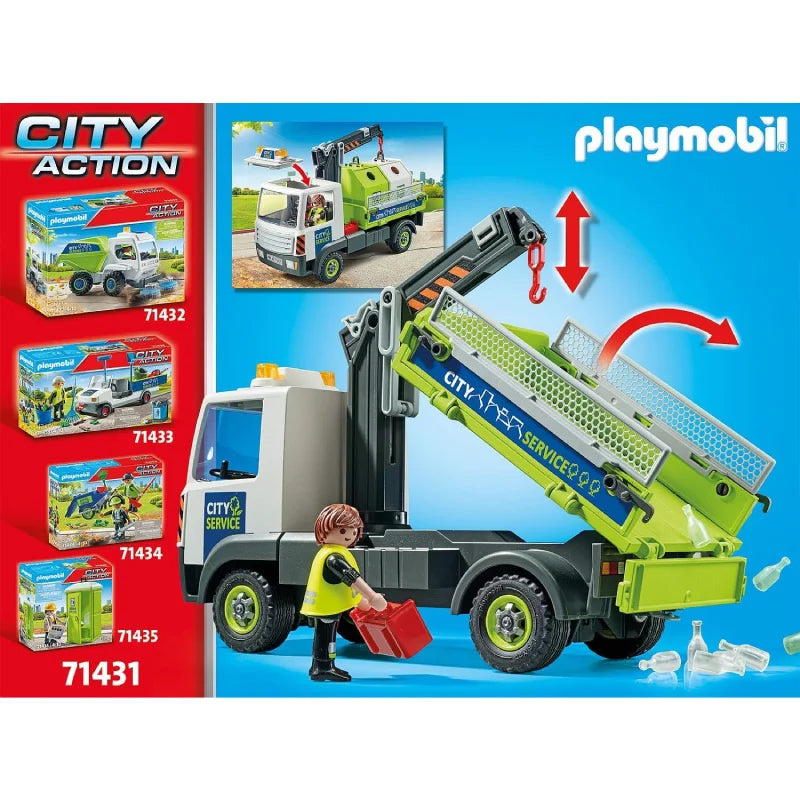 Playmobil City Action 71431 Altglas-LKW mit Container