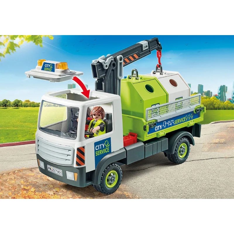 Playmobil City Action 71431 Altglas-LKW mit Container