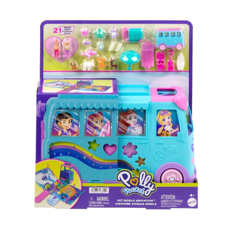 Mattel Polly Pocket umwandelbarer Camper JCC22 - Mr.bricksANDmore