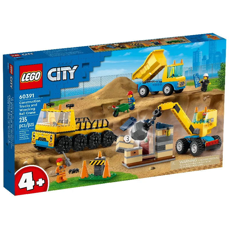 LEGO® City 60391 Baufahrzeuge und Kran mit Abrissbirne - Mr.bricksANDmore
