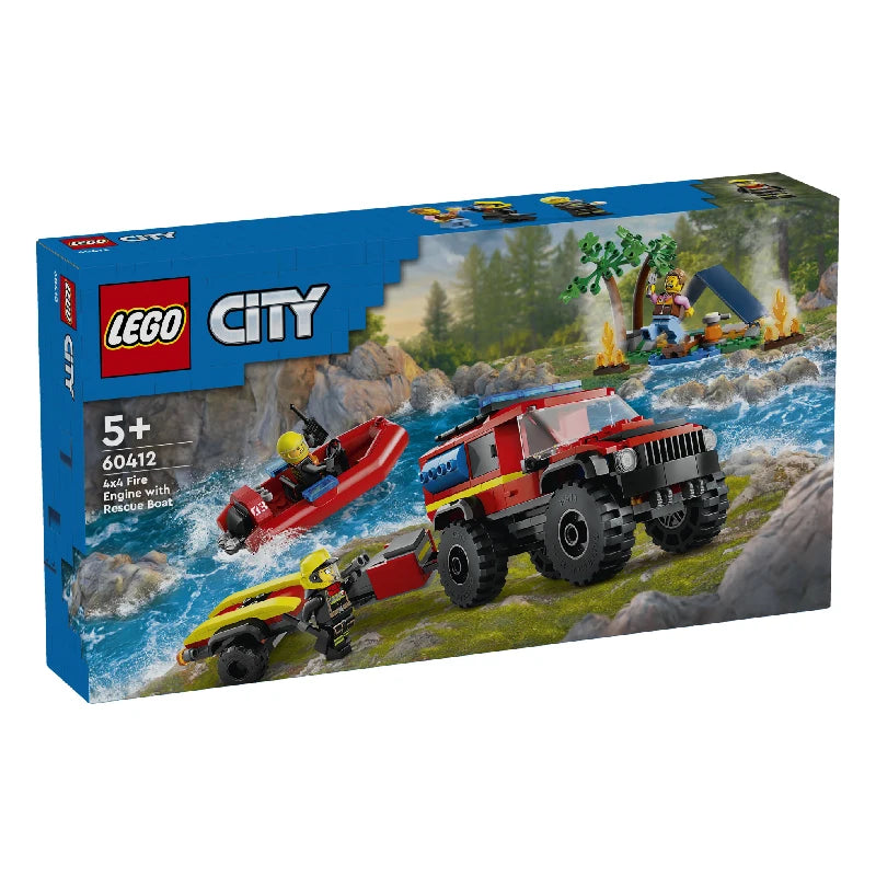 LEGO® City 60412 Feuerwehrgeländewagen mit Rettungsboot - Mr.bricksANDmore