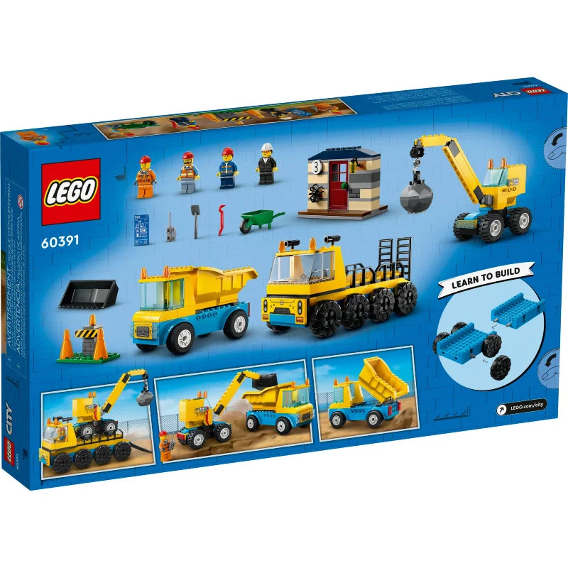 LEGO® City 60391 Baufahrzeuge und Kran mit Abrissbirne - Mr.bricksANDmore