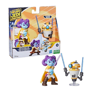 Star Wars Young Jedi Pop-Up Lichtschwert Duell, LYS Solay & Trainings-Droide