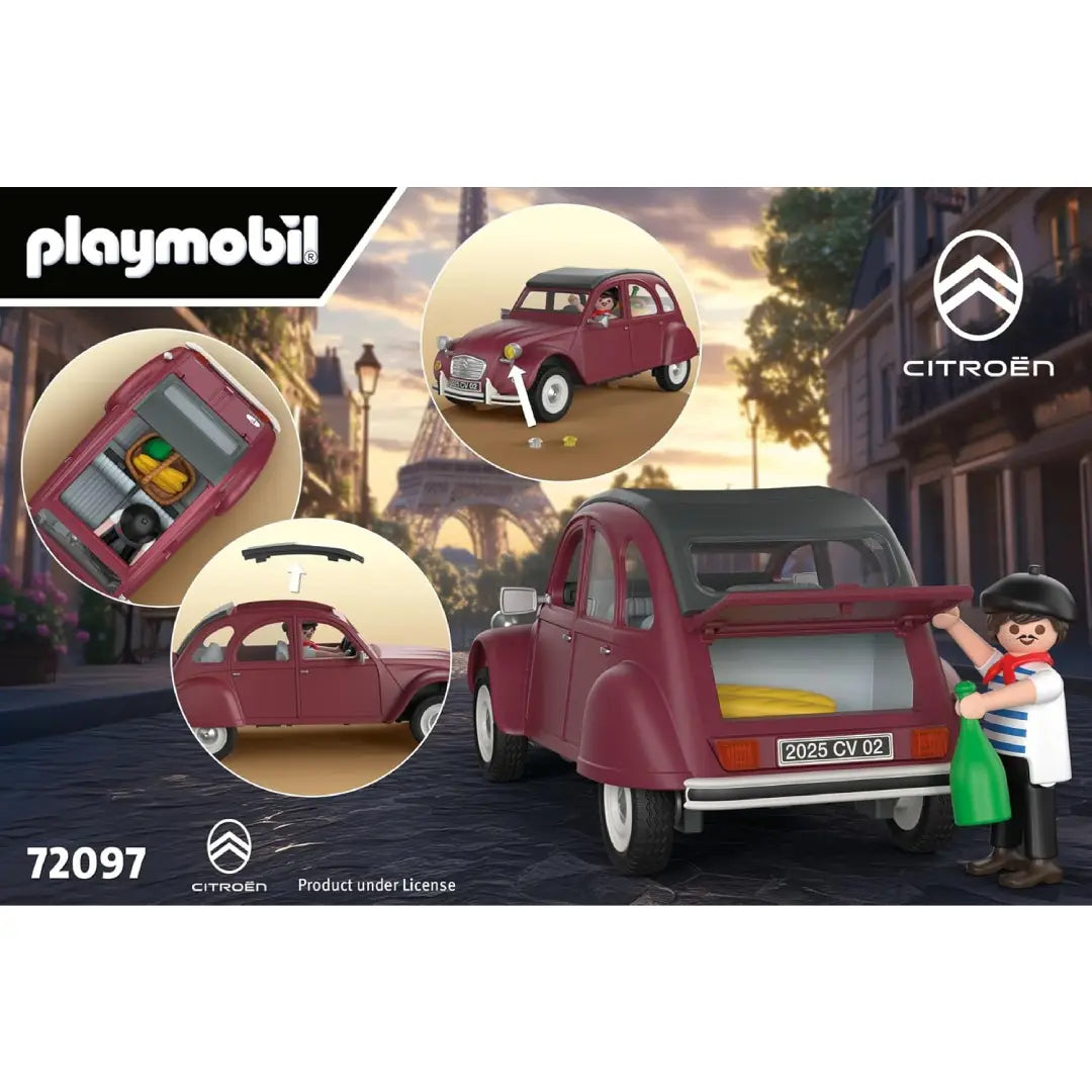 PLAYMOBIL 72097 Citroën 2CV Granat - Mr.bricksANDmore