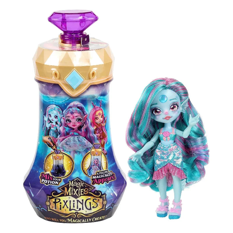 Magic Mixies Pixlings Puppe Marena (Aqua) 14872 - Mr.bricksANDmore