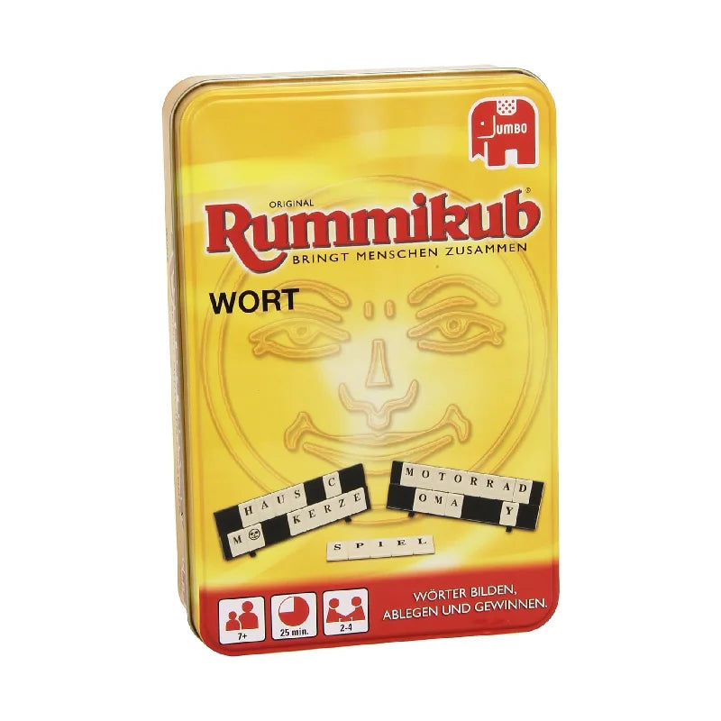 Jumbo Spiele Original Rummikub Wort in Metalldose