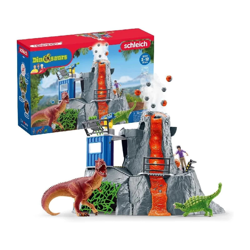 Schleich - Dinosaurs 42564 Große Vulkan-Expedition - Mr.bricksANDmore