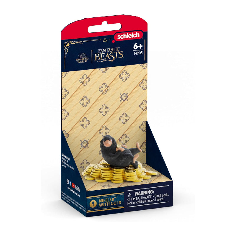 Schleich Harry Potter 14905 Fantastic Beasts Niffler mit Gold - Mr.bricksANDmore